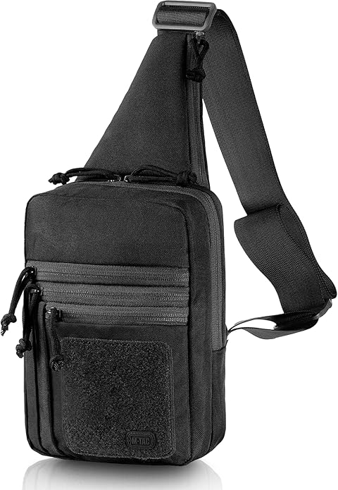 Tactical Carry Set: Shoulder Chest Pack Ace of Spades Patch Vintage USA Flag - Black Coyote/Black Standart Size