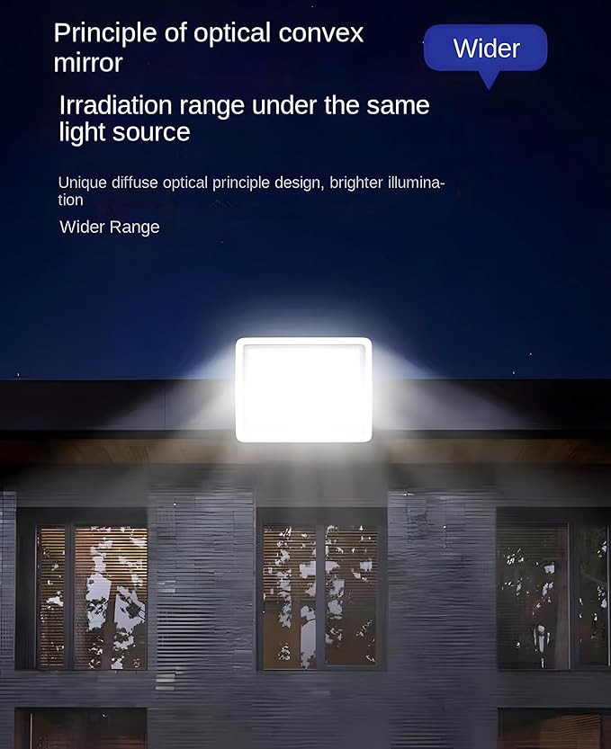 100W to 600W Pure White High Bright Solar Power Flood Light Outdoor Remote IP67 Waterproof Auto On/Off Wide Range Dusk to Dawn for Yard Gazebo Shed Barn Porch Patio Garage Garden (200W)