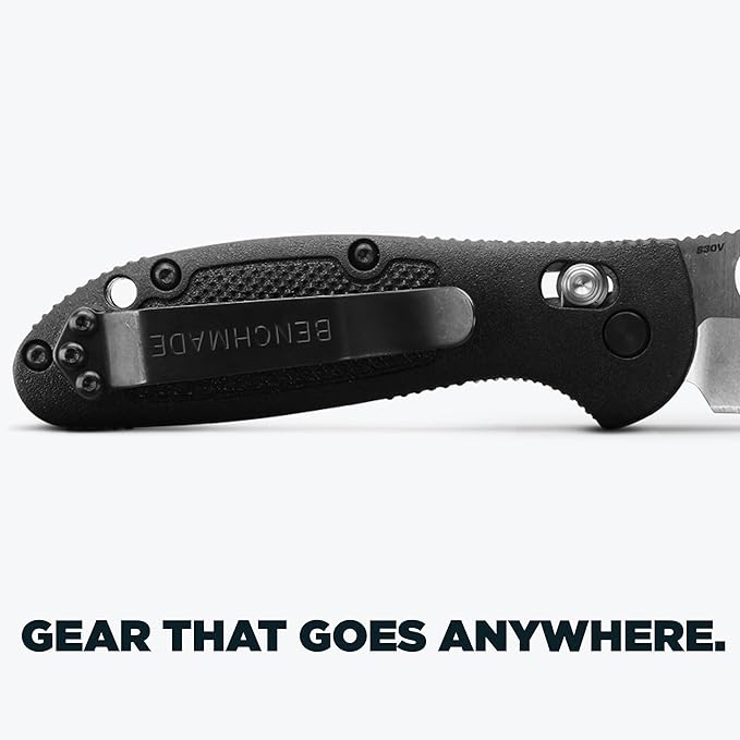 Benchmade Mini Griptilian Knife Drop-Point Blade Made EDC Manual Finish 556 Handle