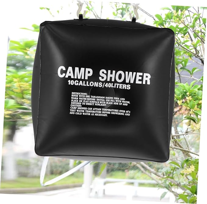 SUPVOX 1set Solar Shower Bag Portable Camping Pouch for Outdoor Use Convenient Solar Heating Bag for Hiking Fishing and Travel