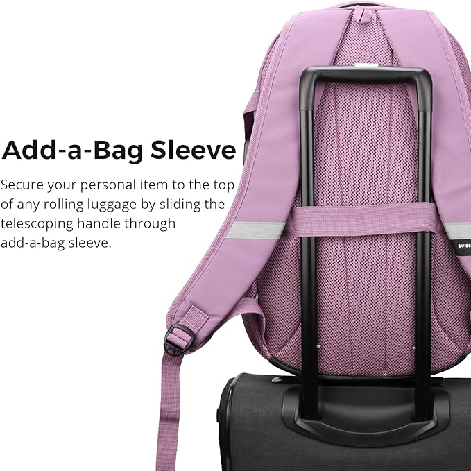 Swissdigital Design Laptop Backpack with USB Charging Port Travel Backpack Fits 15.6 inches Computer 31L College School Backpack for Men Pink Camo | SD803-93