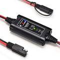 10A MPPT Solar Charge Controller ATEM POWER 12/24 Volt Intelligent Portable Solar Panel Controller for Solar Panels Solar Regulator with LED Indicate for Gel AGM Lead-Acid LiFePO4 Lithium Battery