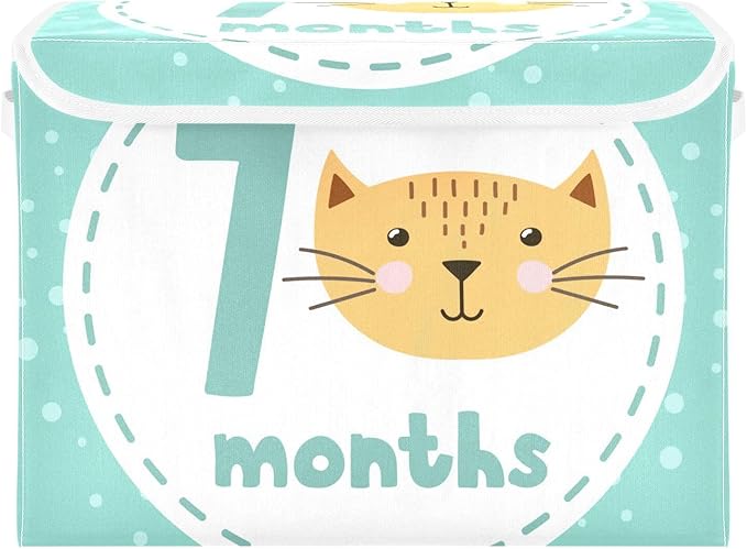 7_months Storage Box with Lid Collapsible Bed Storage Qt Storage Container for Home Studyroom Home Decor