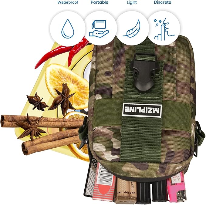 Tactical Package Bag -Smell Proof - Crossbody Sling Shoulder Bags with Carbon Lining for Man