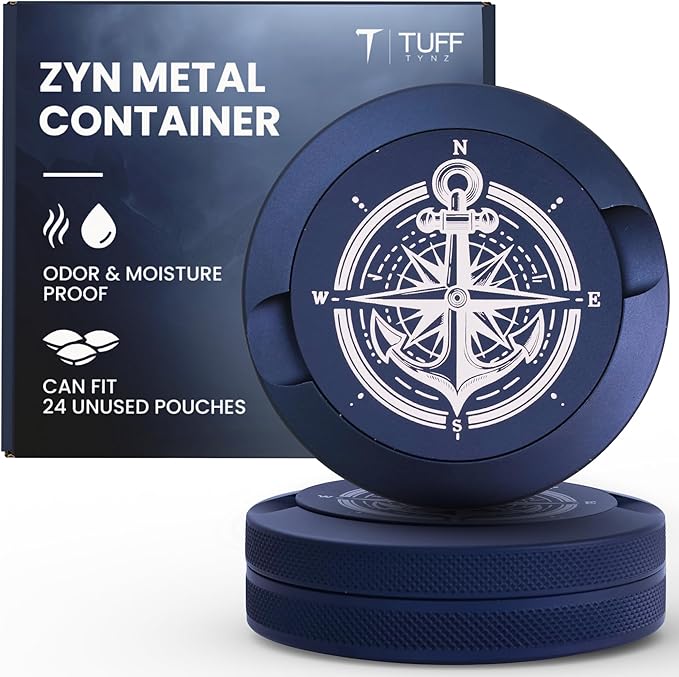 Premium Aluminum Organizer with Dual Compartment Design | Moisture Proof with Secure Seal Compact and Pocket-Friendly modern design | Pouch Container for storage with Pouch Tin