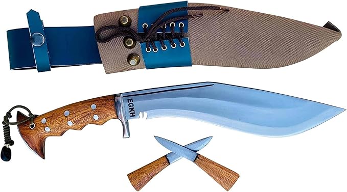 Genuine Hand Forged Kukri 10 Inch Blade Authentic British Nepali Military Iraqi Operation Gripper Blocker Handle Khukuri Veteran Khukuri House in Nepal