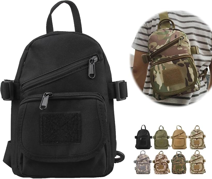 Tactical Sling Bag Shoulder Pack Small Crossbody Chest Bag for Outdoors Hiking Camping Trekking Everyday Carry