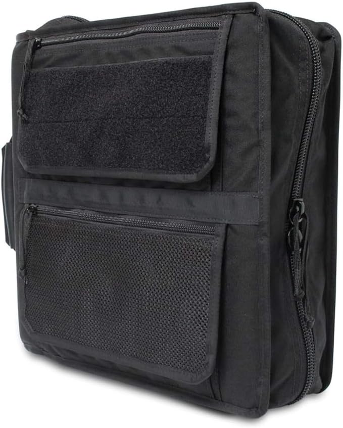 TACTICAL NOTEBOOK COVERS Tactical 3-Ring Binder Cover System | Zippered Padfolio Organizer Bag with Leather Handle | Fits 3” to 4” Binders | Durable Field Use Organizer (Canadian Digital Camo)