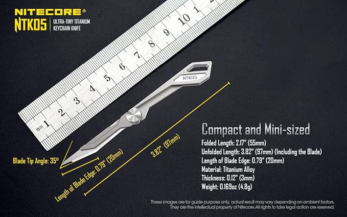 Nitecore NTK05 Titanium Knife