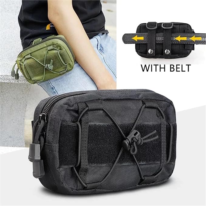 Molle Waist Bag Tactical Pouch First Aid Tool Gear Outdoor Sports Hunting Accessories(CP)