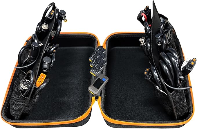 pecron U20 Universal Cable Kit with 17 Different XT60 Adapter Cables 3*Z30 Hub 1*Monitor Hub XT60-F to MC4/DC5525/Cigarette Adapter/XT60 Female/XT60 Male for Power Station Solar Panel