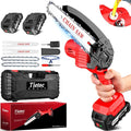 Tietoc Mini Chainsaw 6-Inch with 2 Batteries Electric Saw Stocking Stuffers Christmas Birthday Gifts Present for women mom wife Adults Cool Gadgets 2025