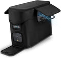 Heavy-Duty Protective Cover Compatible with EcoFlow DELTA 2 Max &amp Extra Battery 1680D Waterproof Dustproof Storage Case with Side Accessory Pocket Precision Fit for Outlets &amp Ventilation (Bl