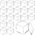 Tuanse 60 Pcs Acrylic Box with Lid Clear Small Acrylic Box Plastic Square Cube with Lid Mini Containers Display 2.2 x 2.2 x 2.2 Inch for Candy Pill Tiny Jewelry Toys Gifts