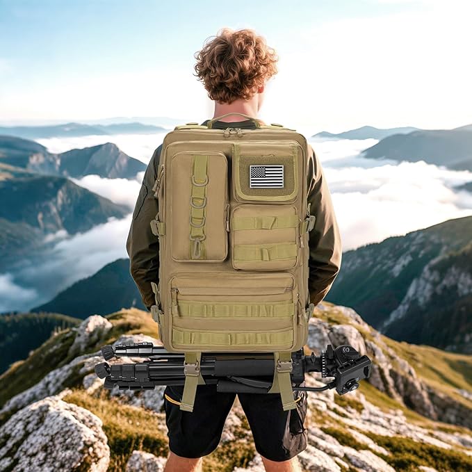 ANILD Tactical Backpack Army 3 Days Assault Pack Bag Military Molle Backpack Heavy Duty Rucksack Water Resistant