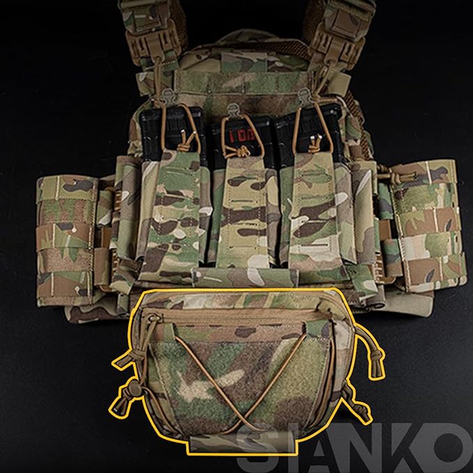 Tactical Storage Pouch/Shoulder BagsVest Attachment BagAirsoft Hunting Military Multifunctional Utility Dual-Purpose BagEDC Admin Sundry Tool Bag