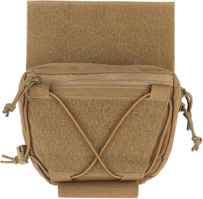 Tactical Quick Release Dump Drop Pouch with Hook &amp Loop Fanny Pack Waist Bag Utility Tool Organizer Admin Pouch