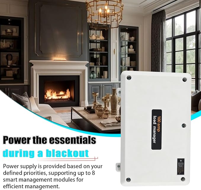 100 Amp Load Manager Compatible with Generac 7006 100 Amp Smart Management Module with 8-Zone Control Overload Protection and Lock Feature