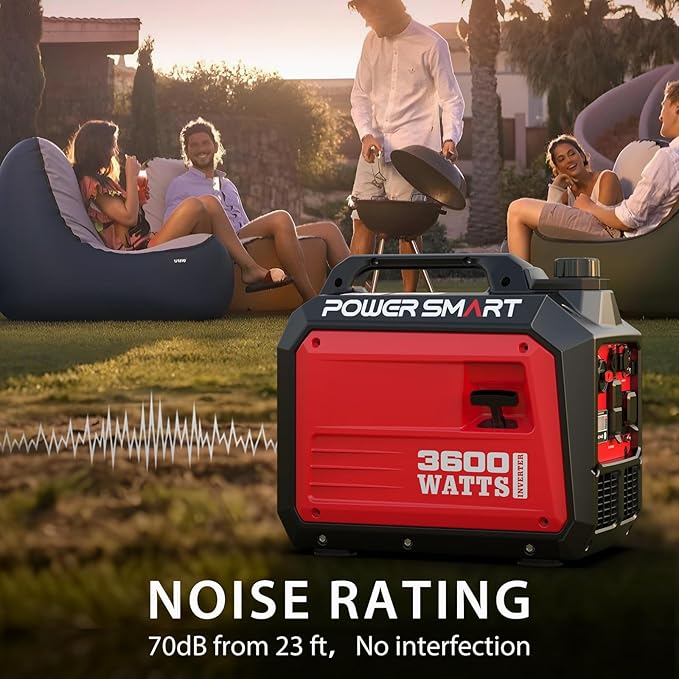 PowerSmart 3600-Watt Portable Inverter Generator with Quiet 30 Amp for RV