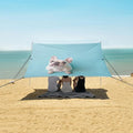 ALAZA Top View of French Bulldog Beach Tent Sun Shelter Portable Canopy Sunshade for Outdoor Camping Picnics Backyard Fun 10x9 ft