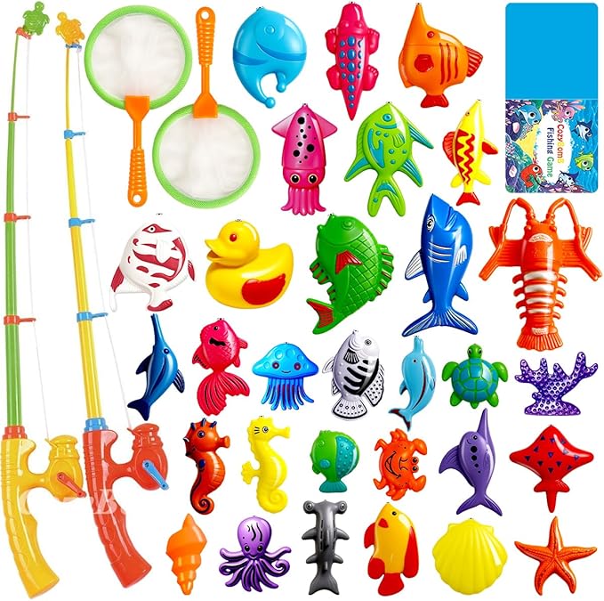 Magnetic Fishing Toys for Kids + Portable Camping Shower