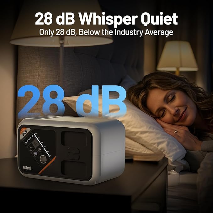 Litheli 288 Series Portable Power Station 287Wh Lithium Battery Solar Generator（2 x 74Wh Battery Pack Shipped Separately) 300W AC Outlet 0-95% in 50Min Power Bank for Outdoor Emergency RV Van