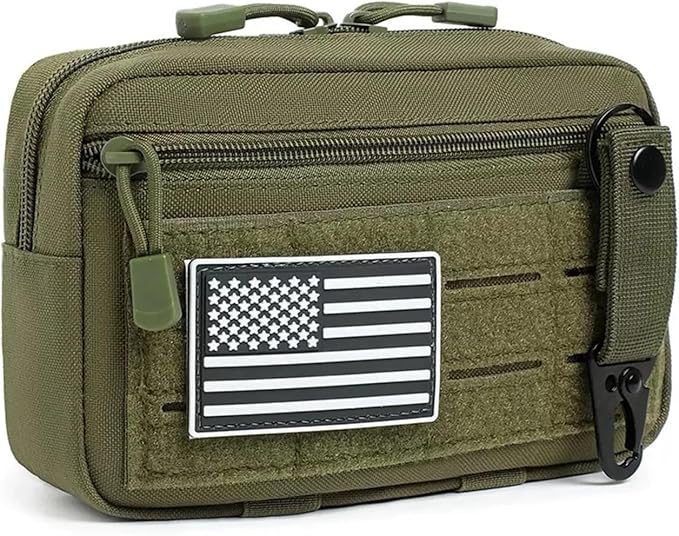 Tactical Molle Pouches Tactical Admin Pouch Compact Utility Gadget Gear Pouch with Cheychain