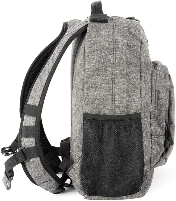 LA Police Gear LAPG Commuter Backpack Hydration Compatible Small Backpack - Heather Grey