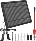 12V Solar Panel for Deer Feeder 3.6W Solar Battery Charger with Adjustable Mount Bracket Waterproof Trickle Charger with Alligator Clips Power Supply for Game Feeder and Timer