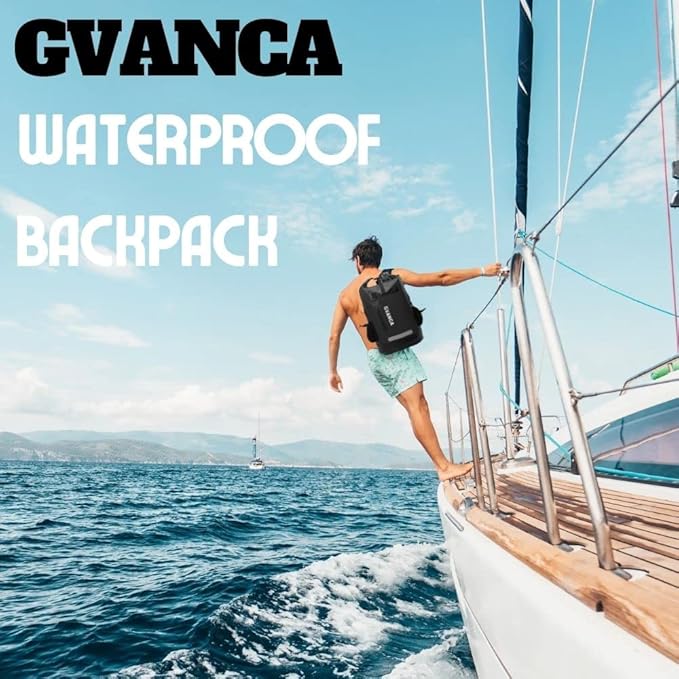 Waterproof Roll Top Kayak Dry Backpack Floating Outdoor Dry Sack Boating Sailing Canoeing Rafting Fishing Camping 85L Black
