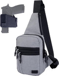 Tactical Sling Chest Bag Concealed Carry Bags with Gun Holder EDC Shoulder Crossbody Casual
