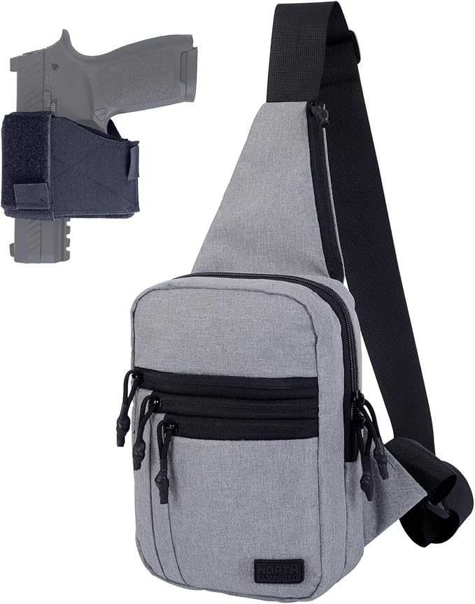 Tactical Sling Chest Bag Concealed Carry Bags with Gun Holder EDC Shoulder Crossbody Casual