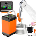 Camping Shower Pump 7800mAh Rechargeable Shower Pump 3 Spray Modes Rinse Kit Portable Shower for Outdoor Camping Travel Watering Plants