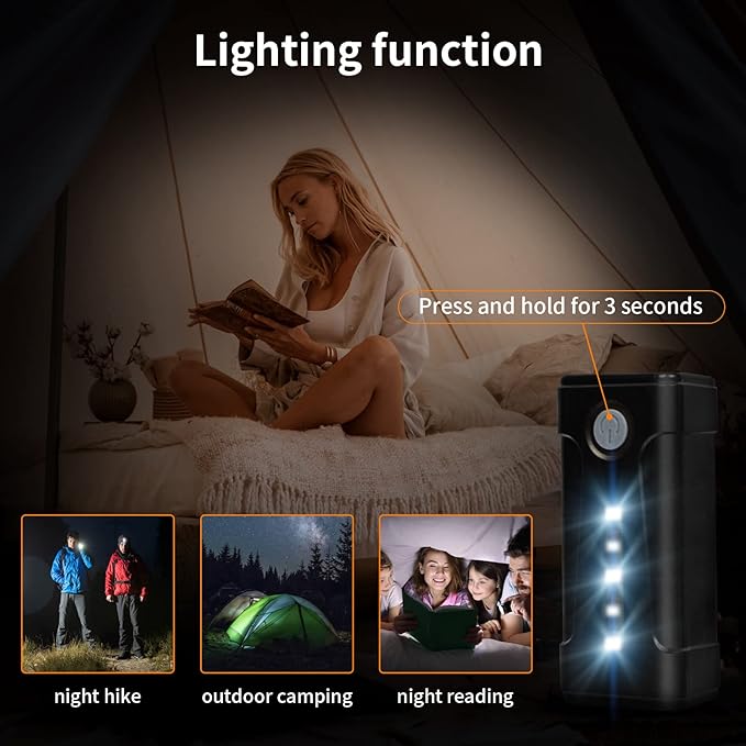 portable outdoor shower battery driven shower pump LED lighting portable shower pump draws water from a bucket into a stable and gentle shower flowused for beachescampinggardenshiking