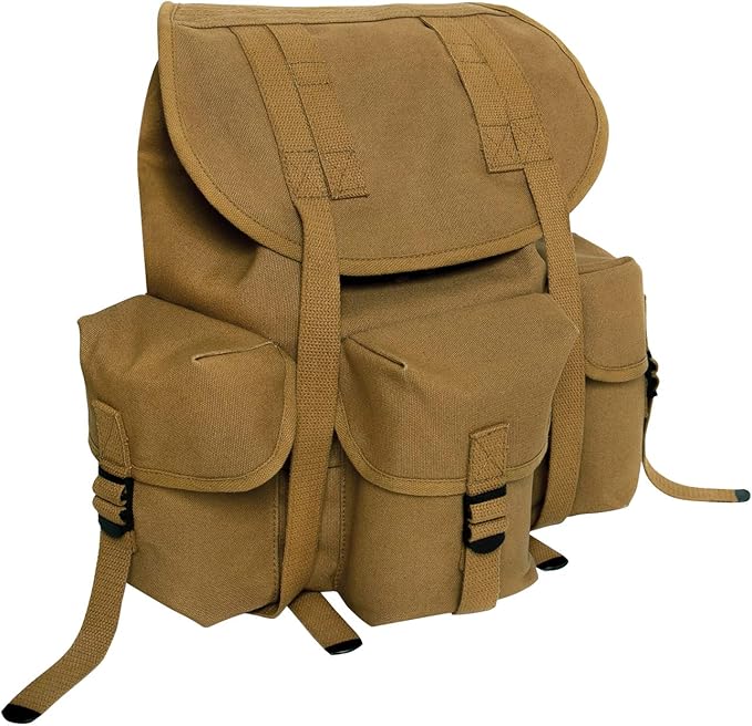 Rothco Mini Alice Pack – Heavyweight 18 OZ Cotton Canvas Rucksack – 20L Capacity