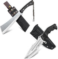 Freelander Japanese Machete for Cutting Trees Heavy Duty and Fixed Blade Knife D2 Steel