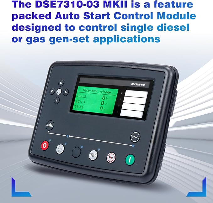 DSE7310 MKII Auto Start Control Module Suitable for a Wide Variety of Single Diesel or Gas Gen-Set Applications LCD Display Controller Panel