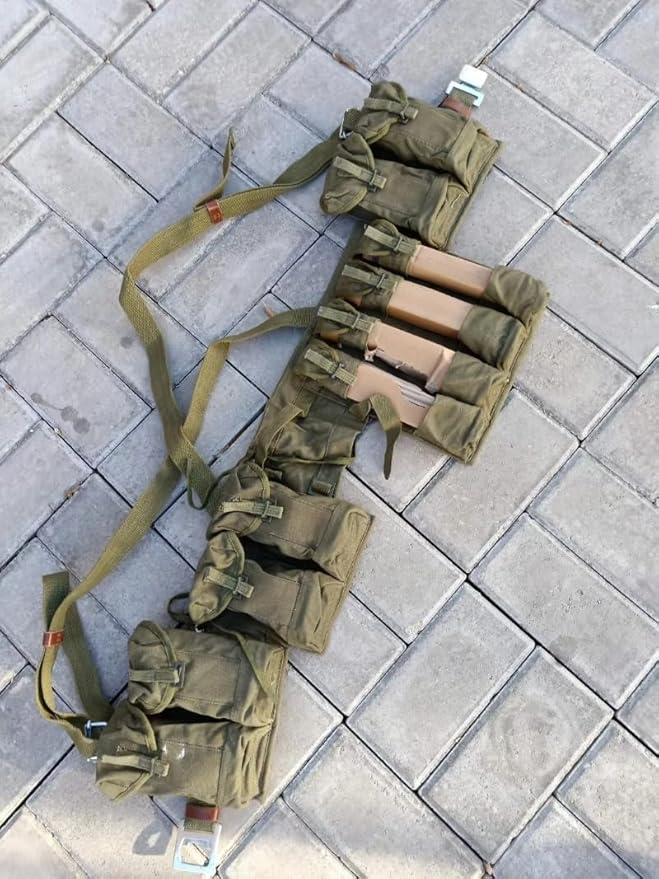 Vietnam WAR ERA Chinese Type 63 Pouch Chest-RIG Bandolier MAG Ammo ORIGINA Surplus Collection Tactical Versatile Fanny Pack