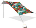 Beach Canopy with Windproof Ropes &amp Sandbags Beach Tent Sun Shade Sun Shelter for Camping Trips Fishing Backyard Fun or Picnics Landscape