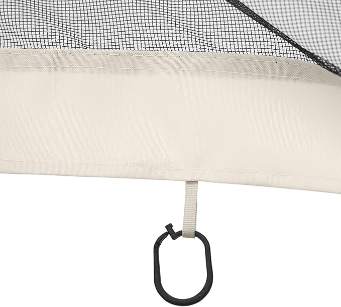 Outsunny 10' x 12' Universal Replacement Mesh Sidewall Netting for Patio Gazebos and Canopy Tents with Zippers Sidewall Only White
