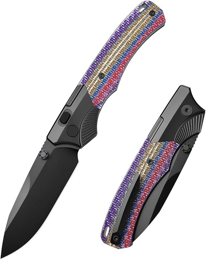 REMETTE Titanium Pocket Knife WD107-5 DLC M390 Blade EDC Knife Men Women Daily Carry Lightweight Folding Knife Sharp Fishing Camping Knives