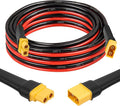 MOOKEERF 10FT XT60 Extension Cable - 10AWG with Male to Female Connector for Portable Power Station Solar Panel RC Battery