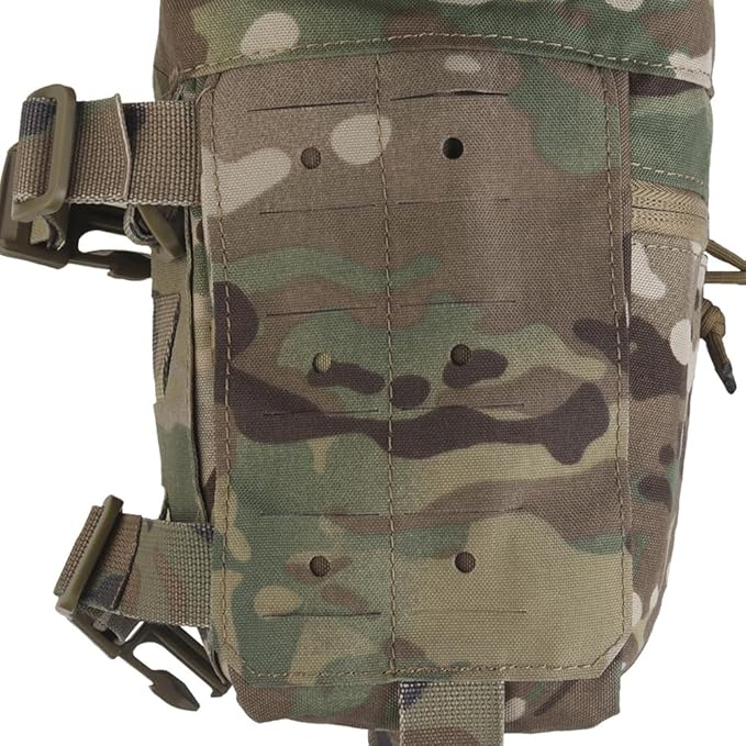 Tactical Expansion Pack Chest BagLarge Capacity MOLLE Admin Pouch Utility Chest Pouch for Placard Split Chest Rig