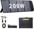 200W Portable Solar Panel Foldable Solar Panel Power Backup Solar Charger for Power Station Generator IP67 Waterproof 200 Watt Solar Panels for Camping RV Power Blackout