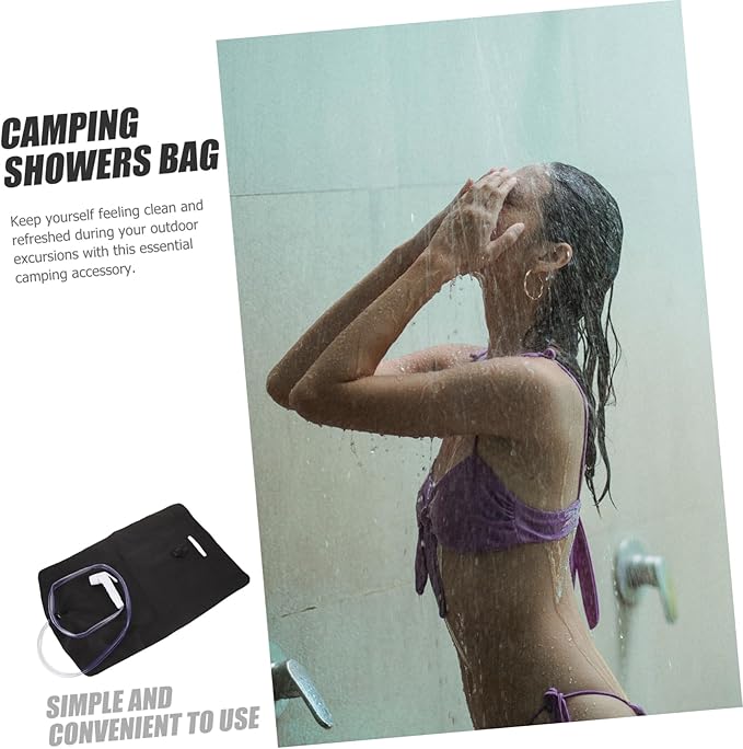Totority 1set Portable Outdoor Shower Pouch Compact Camping Accessory for Hiking Backpacking Fishing and Road Trips Convenient and Design for Refreshing Cleanliness