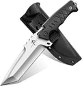 Purple Dragon Fixed Blade Knife with Kydex Sheath - D2 Steel Survival Knives for Camping Bushcraft - Ergonomic G10 Handle Outdoor Survival Gear Christmas Gift for Men and Women