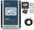 EPEVER 40A 12/24V Auto Identify MPPT Solar Charge Controller with Remote Control of LCD Display Adjustable Parameters and Temperature Sensor Support Lithium (Tracer 4210AN MT50 Sensor)