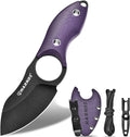 Harnds Small Fixed Blade Knife Full Tang EDC Camping with Sheath Lanyard and Clip Blade Length 2.172.5 oz.with Sheath