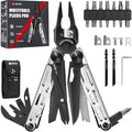 BIBURY Multitool Pliers Pro BI2045 Stainless Steel 31-in-1 Multi Tool Pliers with Replaceable Wire Cutters and SawFoldable Multitools with Scissors and Screwdriver Ideal for CampingSurvivalRepair