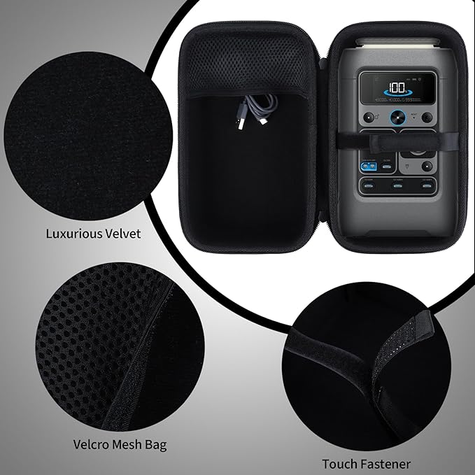 Case Compatible with Anker SOLIX C300 DC Power Bank Station Outdoor 288Wh 90000mAh Portable Power Station 300W Solar Generator